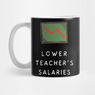 lower teacher's salaries Mug